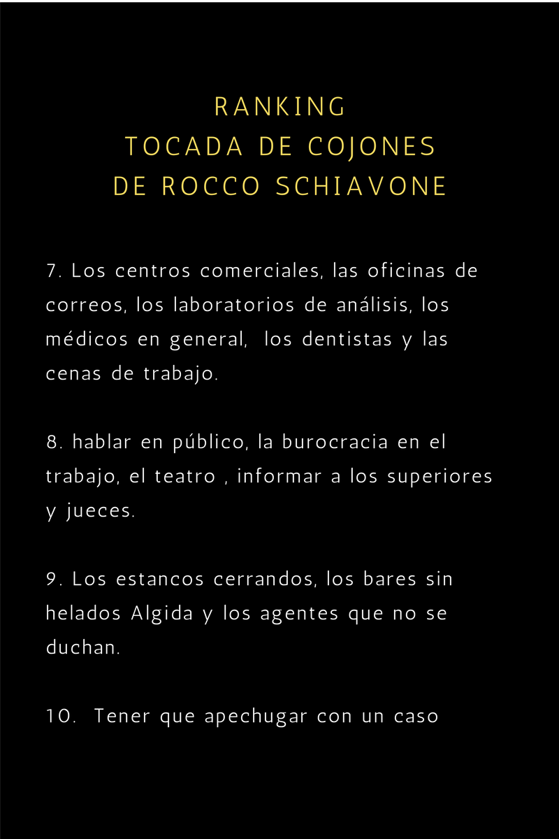 pista negra Rocco Schiavone